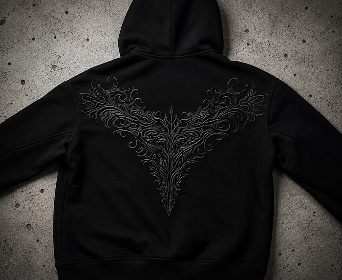 Vanterra Embroidered Zip Hoodie