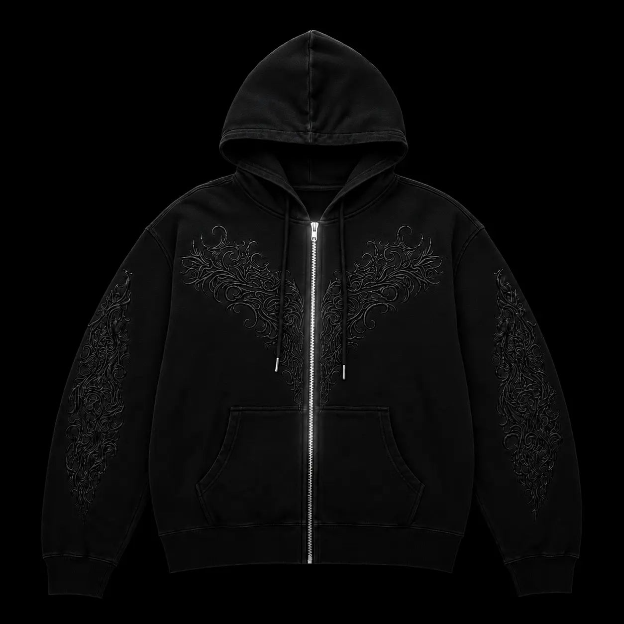 Vanterra Embroidered Zip Hoodie