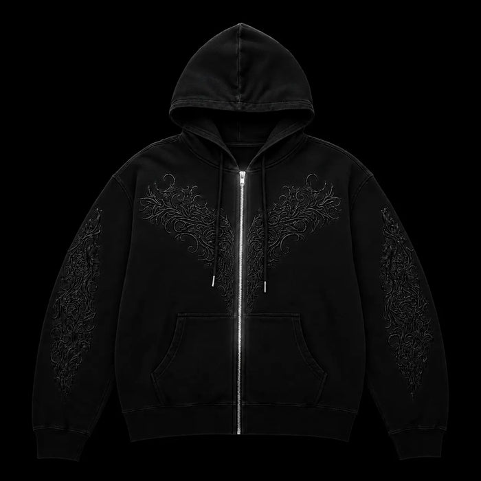 Vanterra Embroidered Zip Hoodie